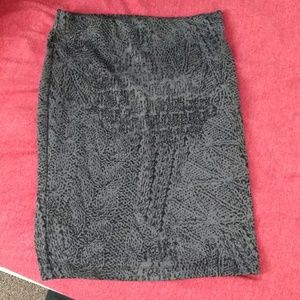 Black and Grey pencil skirt